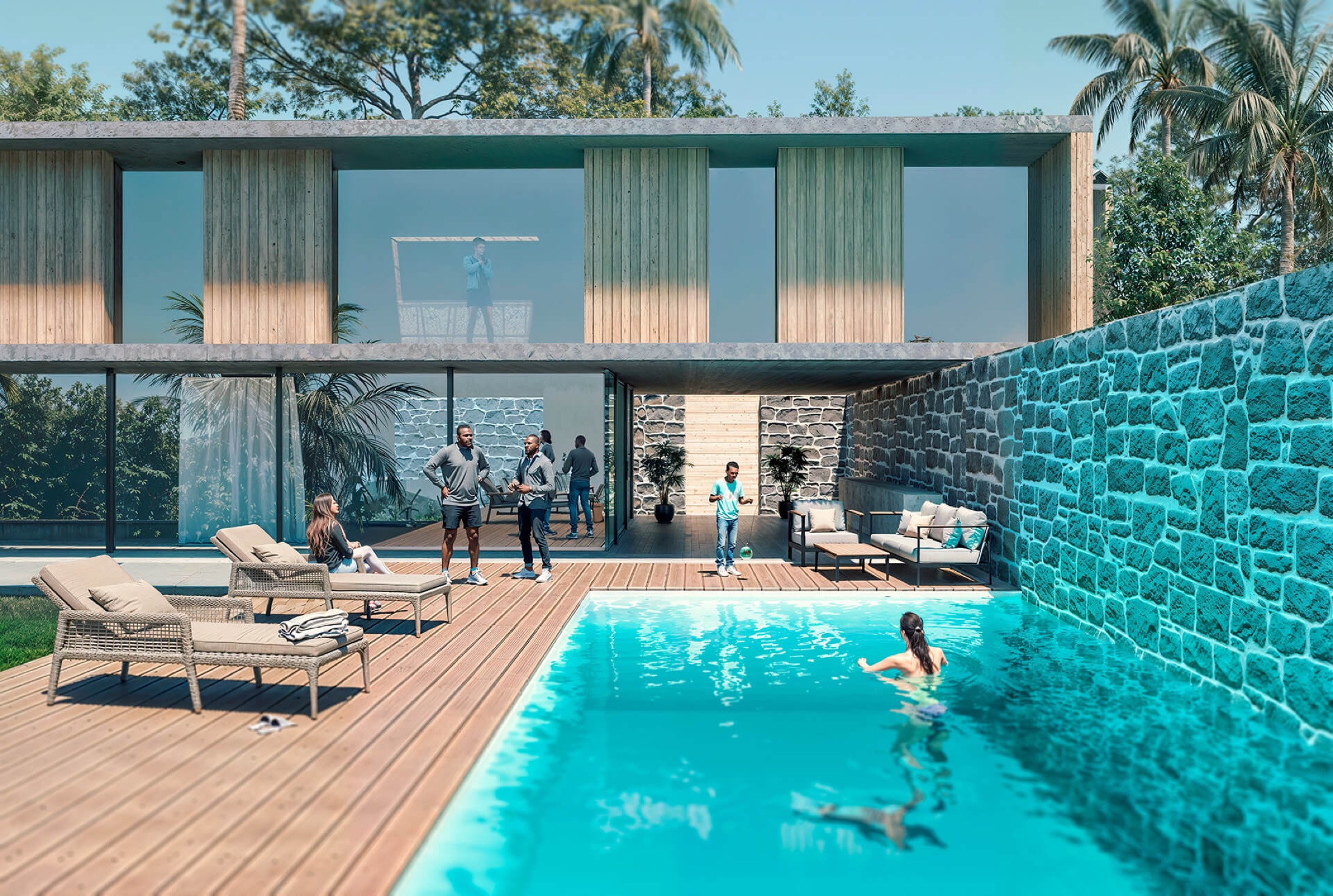 Luxury villa with pool at Forest Hill